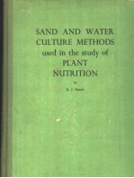 SAND AND WATER CULTURE METHODS USED IN THE STUDY OF PLANT NUTRITION