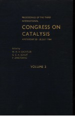 PROCEEDINGS OF THE THIRD INTERNATIONAL CONGRESS ON CATALYSIS VOLUME Ⅱ