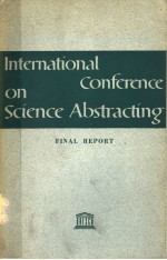 INTERNATIONAL COMFERENCE ON SCIENCE ABSTRACTING