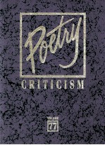 Poetry Criticism Volume 77