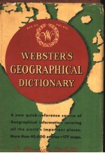 WEBSTER'S GEOGRAPHICAL DICTIONARY