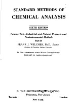 STANDARD METHODS OF CHEMICAL ANALYSIS PART B