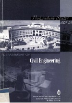 POSTGRADUATE STUDIES 1997-98 DEPARTMENT OF CIVIL ENGINEERING