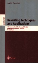 Lecture Notes in Computer Science 2378 Rewriting Techniques and Applications 13th International Conf