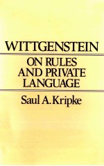 WITTGENSTEIN ON RULES AND PRIVATE LANGUAGE