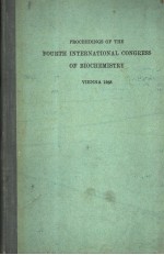 PROCEEDINGS OF THE FOURTH INTERNATIONAL CONGRESS OF BIOCHEMISTRY VOLUME Ⅶ