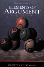 ELEMENTS OF ARGUMENT:A TEXT AND READER SEVENTH EDITION