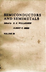 SEMICONDUCTORS AND SEMIMETALS VOLUME 20 SEMI-INSULATING GAAS