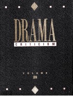 DRAMA CRITICISM VOLUME 29