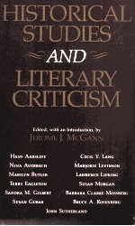 Historical Studies and Literary Criticism