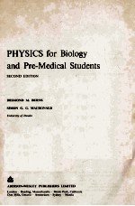 PHYSICS FOR BILOGY AND PRE-MEDICAL STUDENTS SECOND EDITION