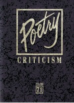 Poetry Criticism Volume 71