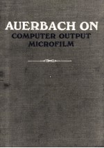 Auerbach on Computer Output Microfilm