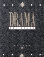 DRAMA CRITICISM VOLUME 16