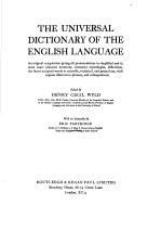 THE UNIVERSAL DICTIONARY OF THE ENGLISH LANGUAGE