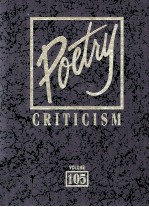 Poetry Criticism Volume 105