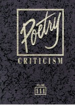 Poetry Criticism Volume 111