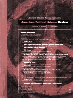 AMERICAN POLITICAL SCIENCE REVIEW VOLUME 96