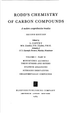 RODD'S CHEMISTRY OF CARBON COMPOUNDS VOLUME I PART B