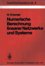 NUMERISCHE BERECHNUNG LINEARER NETZWERKE UND SYSTEME