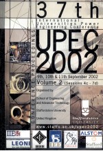 37TH INTERNATIONAL UNIVERSITIES POWER ENGINEERING CONFERENCE (UPEC 2002) 9TH