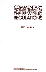 COMMENTARY ON THE 15TH EDITION OF THE IEE WIRING REGULATIONS