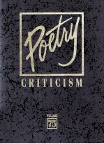 Poetry Criticism Volume 75