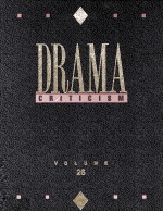 DRAMA CRITICISM VOLUME 26