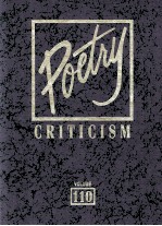 Poetry Criticism Volume 110