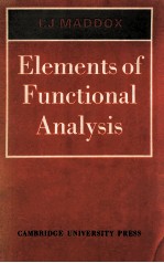 ELEMENTS OF FUNCTIONAL ANALYSIS