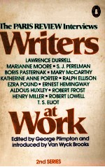 Writers at Work The Paris Review Interviews SECOND SERIES