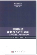 灰色系统丛书  中国经济灰色投入产出分析  基于对全国投入产出表的实证研究