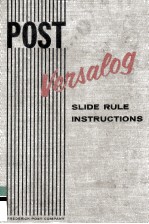 Versalog Slide Rule Instruction Manual