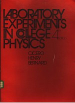 Laboratory Experiments in College Physics  4th edition