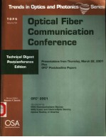 TOPS VOLUME 54  OPTICAL FIBER COMMUNICATION CONFERENCE  TECHNICAL DIGEST POSTCONFERENCE EDITION  PRE