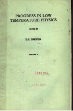 PROGRESS IN LOW TEMPERATURE PHYSICS  VOLUME X