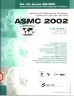 2002 ADVANCED SEMICONDUCTOR MANUFACTURING CONFERENCE AND WORKSHOP