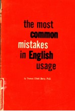 THE MOST COMMON MISTAKES IN ENGLISH USAGE