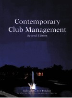 CONTEMPORARY CLUB MANAGEMENT SECOND EDITION