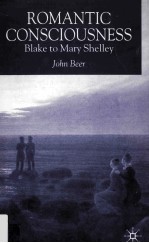 Romantic Consciousness Blake to Mary Shelley