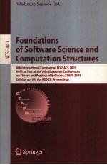 Lecture Notes in Computer Science 3441 Foundations of Software Science and Computation Structures 8t