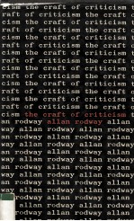 The Craft of Criticism