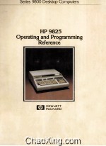 HP 9825 Desktop Computer Operating and Programming Reference