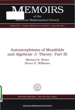 Automorphisms of manifolds and algebraic K-theory： Part III volume 231