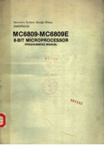 MC6809-MC6809E 8-BIT MICROPROCESSOR PROGRAMMING MANUAL