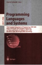 Lecture Notes in Computer Science 2986 Programming Languages and Systems 13th European Symposium on 