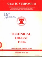 GAAS IC SYMPOSIUM 16TH ANNUAL TECHNICAL DIGEST 1994