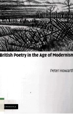 BRITISH POETRY IN THE AGE OF MODERNISM