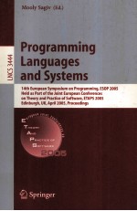 Lecture Notes in Computer Science 3444 Programming Languages and Systems 14th European Symposium on 