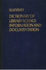 ELSEVIER'S DICTIONARY OF LIBRARY SCIENCE